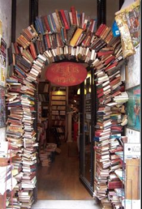 walkway of books
